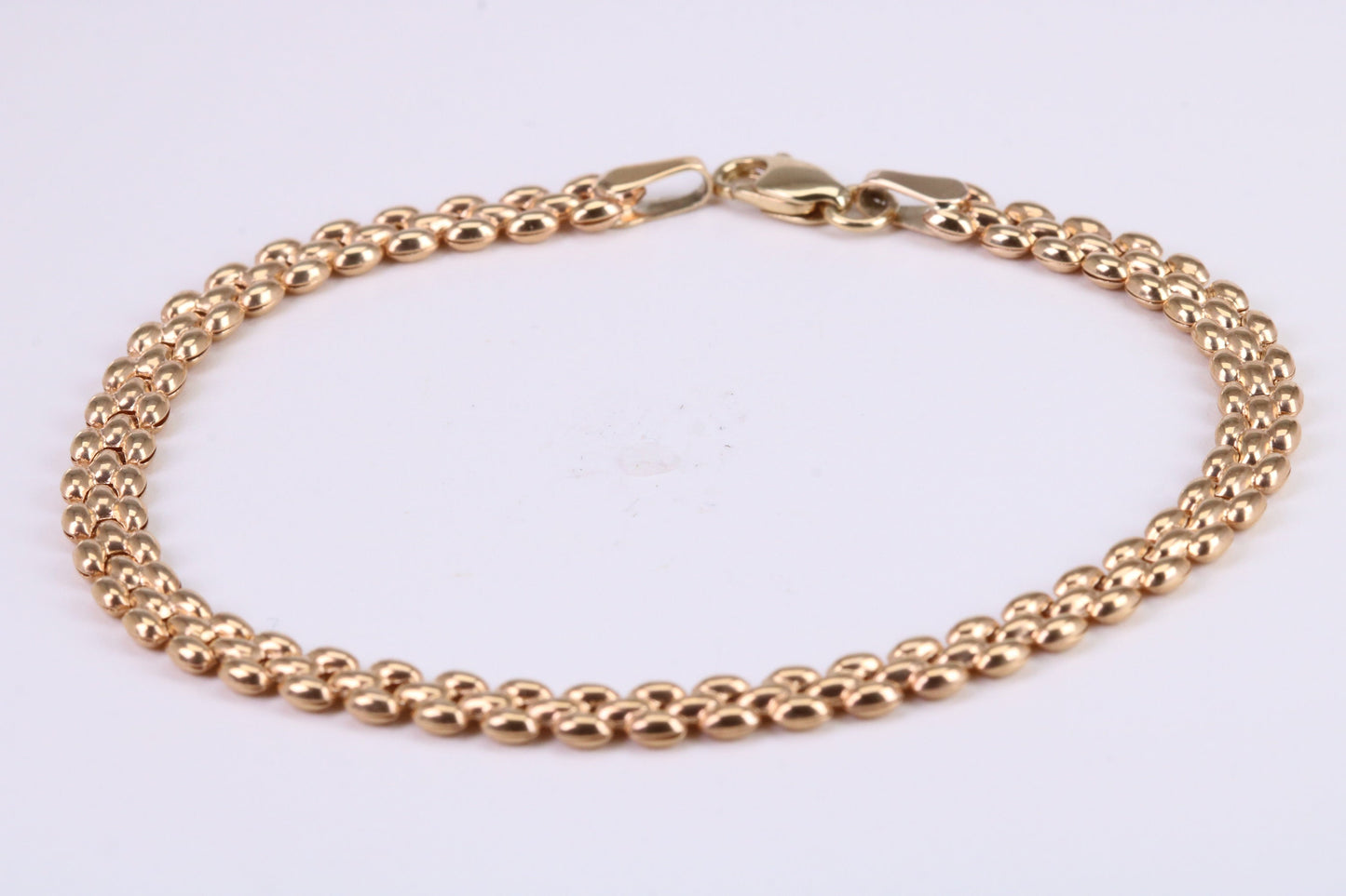 Fancy Link Bracelet, Made From Solid Yellow Gold, British Hallmarked, Luxury Gift Boxed