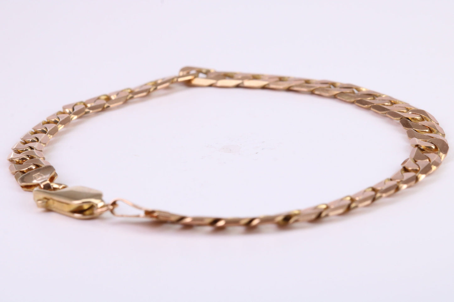 Diamond cut Curb Bracelet, Ideal for Ladies or Gents, Made From Solid Yellow Gold, British Hallmarked, Luxury Gift Boxed