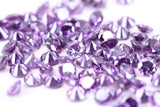 4 mm Round cut AAA Grade Amethyst Cubic Zirconia, Top Colour and Luster, Calibrated Sizing, Multi Pack Buying Options