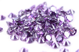 5 mm Round cut AAA Grade Amethyst Cubic Zirconia, Top Colour and Luster, Calibrated Sizing, Multi Pack Buying Options