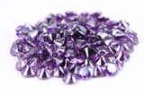 5 mm Round cut AAA Grade Amethyst Cubic Zirconia, Top Colour and Luster, Calibrated Sizing, Multi Pack Buying Options