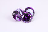 12 mm Round cut AAA Grade Amethyst Cubic Zirconia, Top Colour and Luster, Calibrated Sizing, Multi Pack Buying Options
