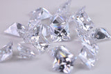 Square cut AAA Grade Diamond White Cubic Zirconia, Top Colour and Luster, Choice of Sizes, Calibrated Sizing, Multi Packs