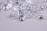 Diamond cut AAA Grade Diamond White Cubic Zirconia, Top Colour and Luster, Choice of Sizes, Calibrated Sizing, Multi Pack of 10