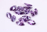 Marquise cut AAA Grade Amethyst Cubic Zirconia, Top Colour and Luster, Choice of Sizes, Calibrated Sizing, Multi Pack of 10
