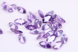 Marquise cut AAA Grade Amethyst Cubic Zirconia, Top Colour and Luster, Choice of Sizes, Calibrated Sizing, Multi Pack of 10