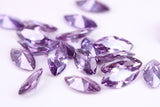 Marquise cut AAA Grade Amethyst Cubic Zirconia, Top Colour and Luster, Choice of Sizes, Calibrated Sizing, Multi Pack of 10
