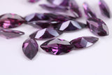 Marquise cut AAA Grade Amethyst Cubic Zirconia, Top Colour and Luster, Choice of Sizes, Calibrated Sizing, Multi Pack of 10