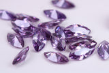 Marquise cut AAA Grade Amethyst Cubic Zirconia, Top Colour and Luster, Choice of Sizes, Calibrated Sizing, Multi Pack of 10