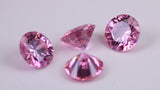 Round cut AAA Grade Pink Cubic Zirconia, Top Colour and Luster, Choice of Sizes, Calibrated Sizing, Multi Packs