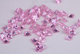 Square cut AAA Grade Pink Cubic Zirconia, Top Colour and Luster, Choice of Sizes, Calibrated Sizing, Multi Packs