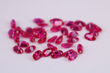 Oval cut AAA Grade Ruby Red Cubic Zirconia, Top Colour and Luster, Choice of Sizes, Calibrated Sizing, Multi Pack of 10