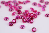 Round cut AAA Grade Ruby Red Cubic Zirconia, Top Colour and Luster, Choice of Sizes, Calibrated Sizing, Multi Packs
