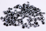 Round cut AAA Grade Jet Black Cubic Zirconia, Top Colour and Luster, Choice of Sizes, Calibrated Sizing, Multi Packs