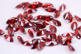 Marquise cut AAA Grade Garnet Cubic Zirconia, Top Colour and Luster, Choice of Sizes, Calibrated Sizing, Multi Pack of 10