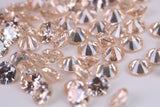 Round cut AAA Grade Champagne Cubic Zirconia, Top Colour and Luster, Choice of Sizes, Calibrated Sizing, Multi Packs