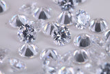 Round cut AAA Grade Diamond White Cubic Zirconia, Top Colour and Luster, Choice of Sizes, Calibrated Sizing, Multi Packs