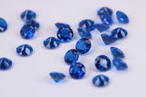 Round cut AAA Grade Sapphire Blue Cubic Zirconia, Top Colour and Luster, Choice of Sizes, Calibrated Sizing, Multi Packs
