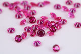 Round cut AAA Grade Ruby Red Cubic Zirconia, Top Colour and Luster, Choice of Sizes, Calibrated Sizing, Multi Packs
