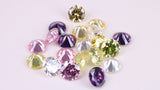 Assorted Pack of 20 AAA Grade Cubic Zirconia, Top Colour and Luster, Choice of Sizes, 6mm, 7mm, 8mm and 10mm