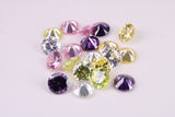 Assorted Pack of 20 AAA Grade Cubic Zirconia, Top Colour and Luster, Choice of Sizes, 6mm, 7mm, 8mm and 10mm