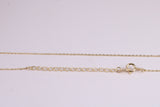Natural Pearl and Cubic Zirconia set Necklace set in Solid Silver, 18ct Yellow Gold Plated, Length Adjustable Chain