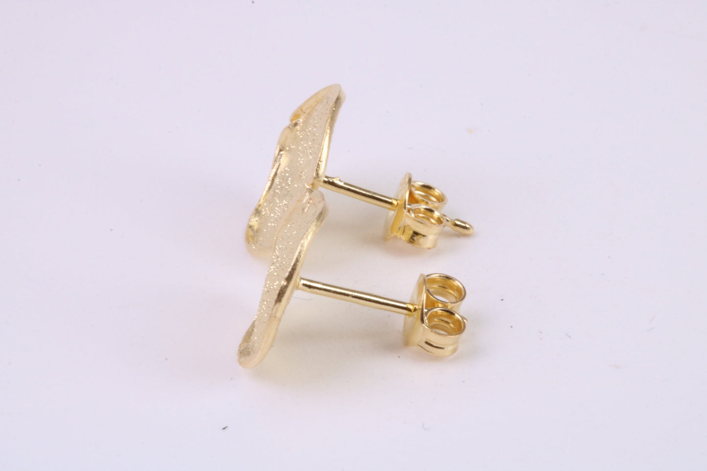 Shimmering Stud Earrings, Very Dressy, Made from Solid 925 Grade Sterling Silver and 18ct Yellow Gold Plated