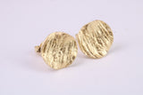 Shimmering Stud Earrings, Very Dressy, Made from Solid 925 Grade Sterling Silver and 18ct Yellow Gold Plated