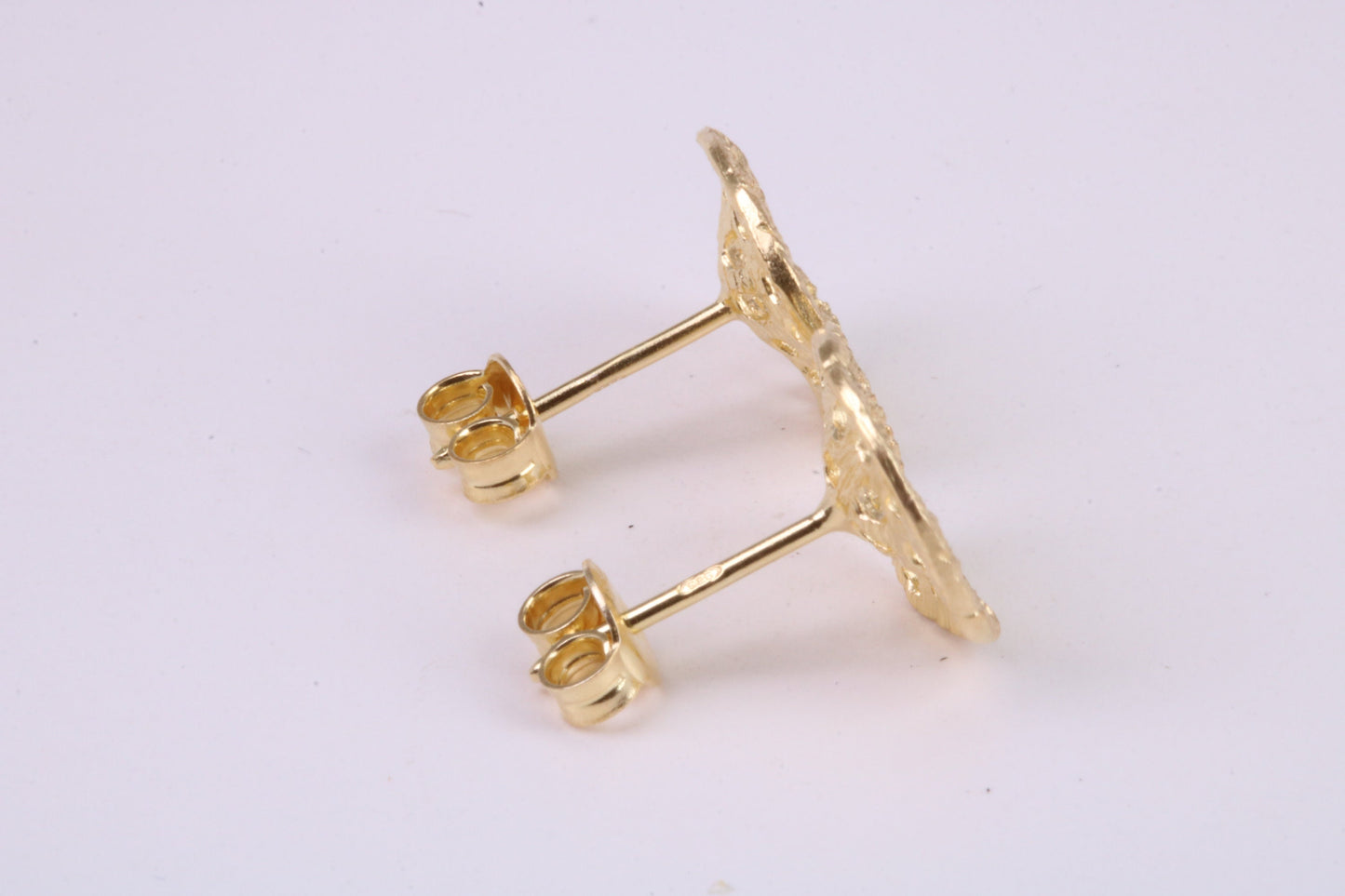 Shimmering Stud Earrings, Very Dressy, Made from Solid 925 Grade Sterling Silver and 18ct Yellow Gold Plated