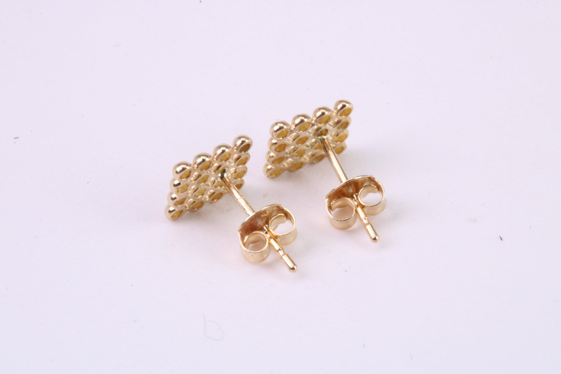 6 mm Square Stud Earrings Made from Solid 9ct Yellow Gold