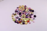 Assorted Pack of 100 AAA Grade Cubic Zirconia, Top Colour and Luster, Assorted Sizes, Shapes and Colours
