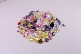 Assorted Pack of 100 AAA Grade Cubic Zirconia, Top Colour and Luster, Assorted Sizes, Shapes and Colours