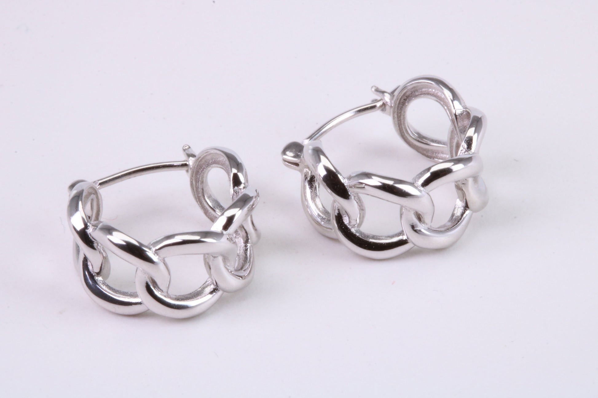 15 mm Round Hoop Creole Earrings Made from Solid 925 Grade Sterling Silver