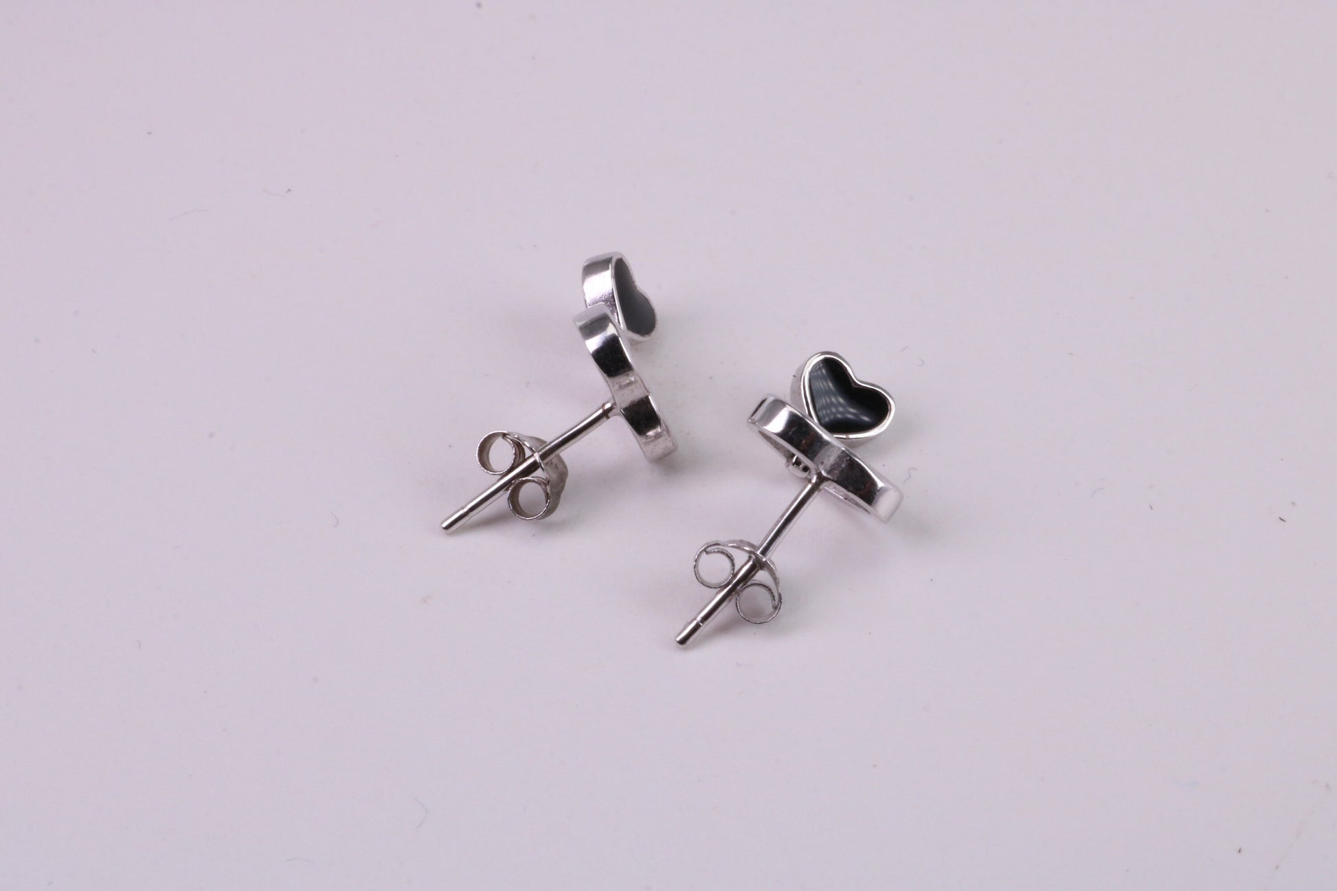 Love Heart Cubic Zirconia set Earrings, Very Dressy, Made from Solid 925 Grade Sterling Silver