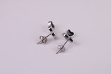 Love Heart Cubic Zirconia set Earrings, Very Dressy, Made from Solid 925 Grade Sterling Silver