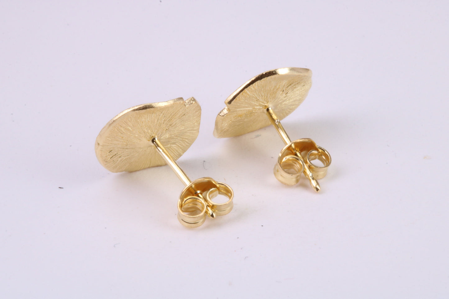 Shimmering Stud Earrings, Very Dressy, Made from Solid 925 Grade Sterling Silver and 18ct Yellow Gold Plated