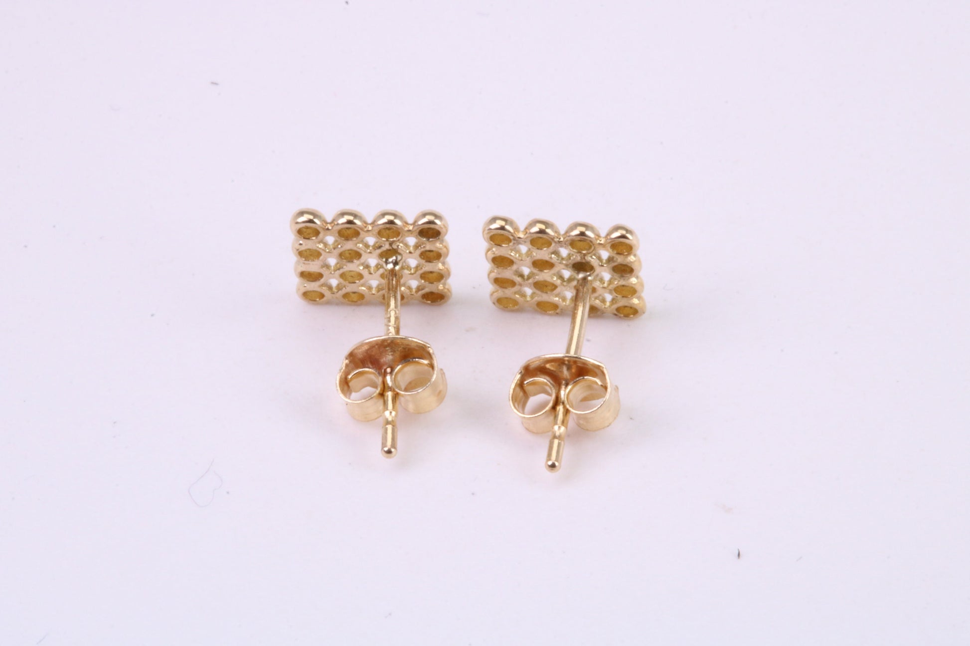 6 mm Square Stud Earrings Made from Solid 9ct Yellow Gold
