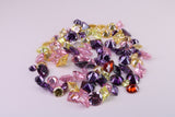 Assorted Pack of 100 AAA Grade Cubic Zirconia, Top Colour and Luster, Assorted Sizes, Shapes and Colours