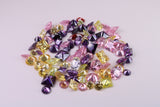 Assorted Pack of 100 AAA Grade Cubic Zirconia, Top Colour and Luster, Assorted Sizes, Shapes and Colours