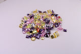 Assorted Pack of 100 AAA Grade Cubic Zirconia, Top Colour and Luster, Assorted Sizes, Shapes and Colours