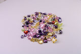 Assorted Pack of 100 AAA Grade Cubic Zirconia, Top Colour and Luster, Assorted Sizes, Shapes and Colours