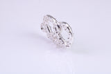 Pretzel Charm, Traditional Charm, Made from Solid 925 Grade Sterling Silver, Complete with Attachment Link