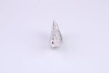 Slice of Orange Charm, Traditional Charm, Made from Solid 925 Grade Sterling Silver, Complete with Attachment Link