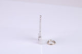 Saw Charm, Traditional Charm, Made from Solid 925 Grade Sterling Silver, Complete with Attachment Link