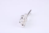 Scissor Charm, Traditional Charm, Made from Solid 925 Grade Sterling Silver, Complete with Attachment Link