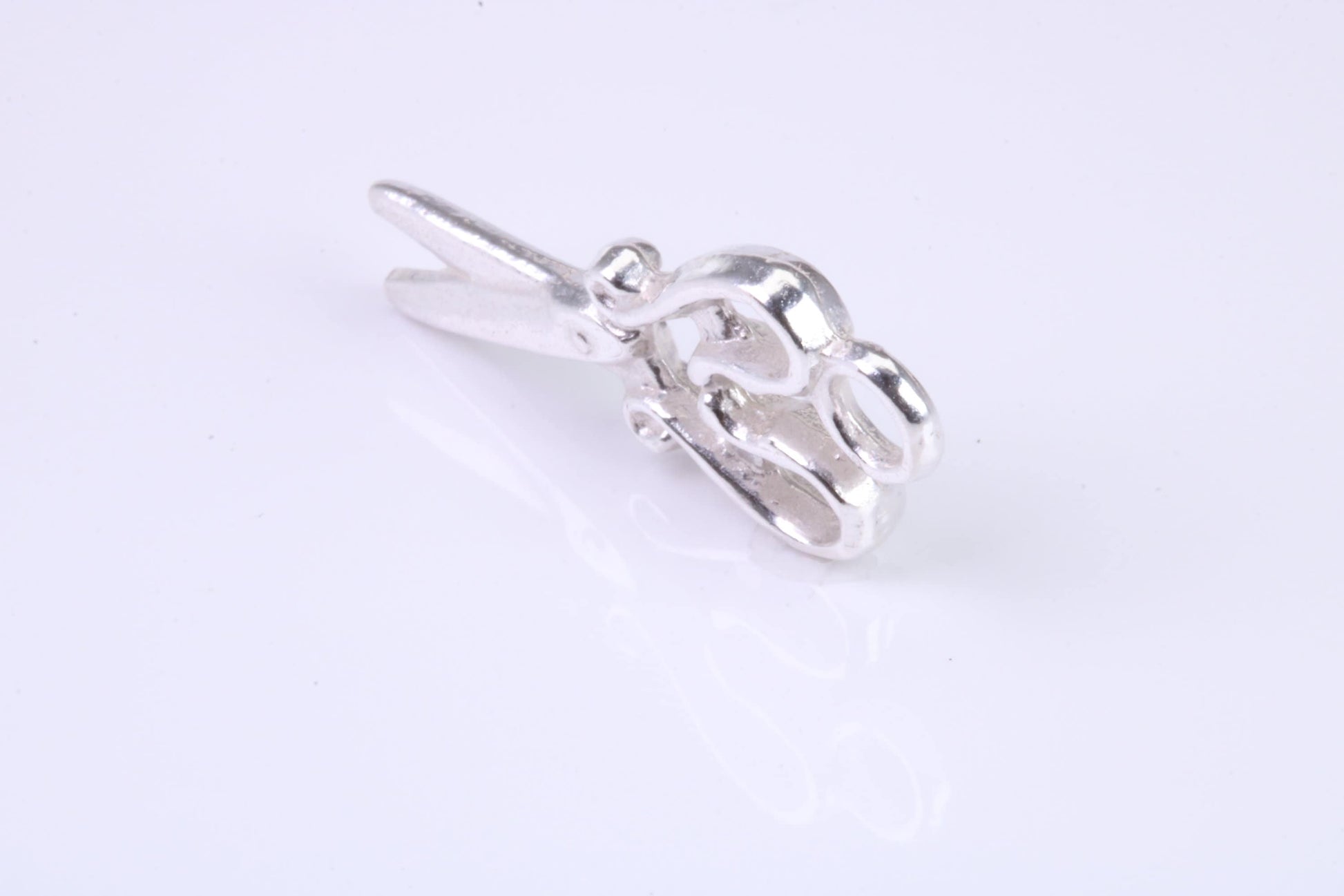 Scissor Charm, Traditional Charm, Made from Solid 925 Grade Sterling Silver, Complete with Attachment Link