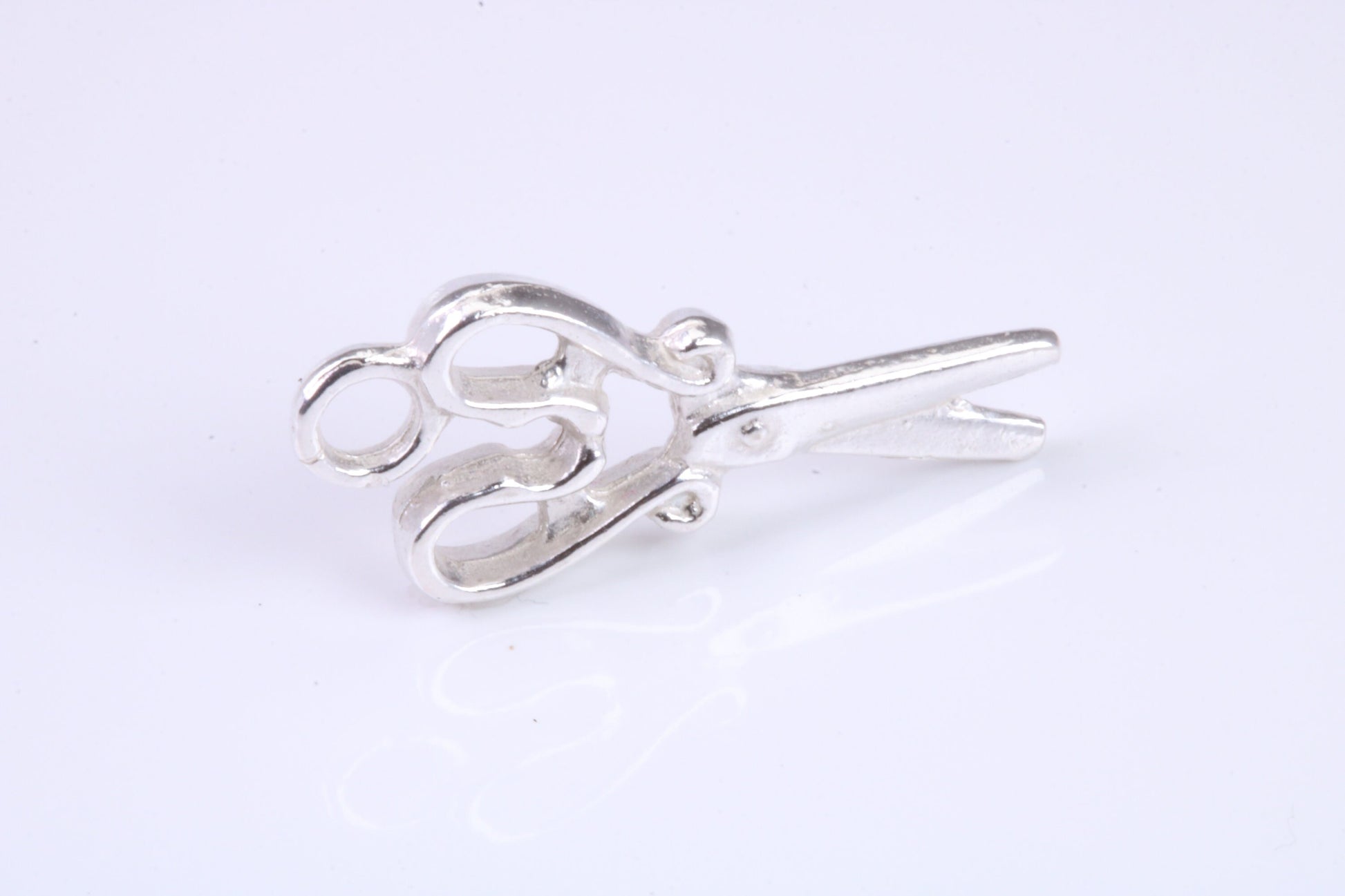 Scissor Charm, Traditional Charm, Made from Solid 925 Grade Sterling Silver, Complete with Attachment Link