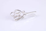 Scissor Charm, Traditional Charm, Made from Solid 925 Grade Sterling Silver, Complete with Attachment Link