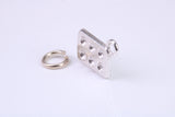 Egg Box Charm, Traditional Charm, Made from Solid 925 Grade Sterling Silver, Complete with Attachment Link
