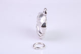 Bull Dog Charm, Traditional Charm, Made from Solid 925 Grade Sterling Silver, Complete with Attachment Link